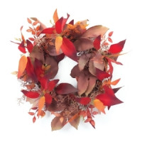 Mixed Fall Foliage Wreath 19