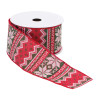 Nordic Snowflake Pattern Ribbon (Set of 2) 2.5