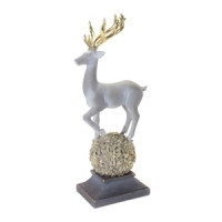 Winter Deer Figurine on Orb 14