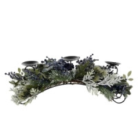 Frosted Pine Blueberry Centerpiece Candle Holder 31