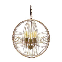 Intricate Metal Sphere Hanging Lamp 20