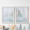 Framed Watercolor Sailboat Print (Set of 2)