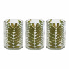 Dried Leaf Glass Candle Holder (Set of 3)