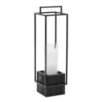 Wood Candle Holder with Metal Frame 20