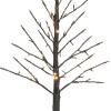 LED Black Glittered Twig Tree 36