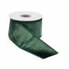 Deep Green Viscose Wired Ribbon (Set of 2)