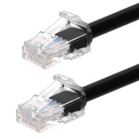 Monoprice 44657 MONOPRICE CAT6A 50FT BLACK COMPONENT LEVEL PATCH CABLE_ UTP_ 24AWG_ 500MHZ_ PURE