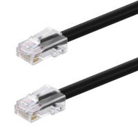 Monoprice 45430 MONOPRICE CAT6A 14FT BLACK PATCH CABLE, 26AWG, 10G, BARE COPPER CONDUCTOR, GOLD