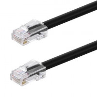 Monoprice 45436 MONOPRICE CAT6A 75FT BLACK PATCH CABLE, 26AWG, 10G, BARE COPPER CONDUCTOR, GOLD