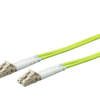 Monoprice 45944 MONOPRICE MULTI-MODE OM5 FIBER OPTIC CABLE - LC-LC UL 2MM 25-/125 OFNR DUPLEX GR