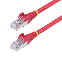 Startech NLRD-25F-CAT6A-PATCH 25FT RED CAT6A ETHERNET CABLE, SNAGLESS RJ45, 10G, 100W POE, S/FTP, LSZH, 27AWG