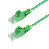Startech N6PAT50GNS 50FT GREEN SLIM CAT6 ETHERNET CABLE, SNAGLESS, 100W POE, UTP, LSZH, 28AWG BARE C