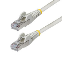 Startech NLGR-50F-CAT6A-PATCH 50FT GRAY CAT6A ETHERNET CABLE, SNAGLESS RJ45, 10G, 100W POE, S/FTP, LSZH, 27AWG