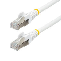 Startech NLWH-50F-CAT6A-PATCH 50FT WHITE CAT6A ETHERNET CABLE, SNAGLESS RJ45, 10G, 100W POE, S/FTP, LSZH, 27AW