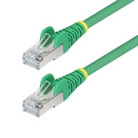 Startech NLGN-50F-CAT6A-PATCH 50FT GREEN CAT6A ETHERNET CABLE, SNAGLESS RJ45, 10G, 100W POE, S/FTP, LSZH, 27AW