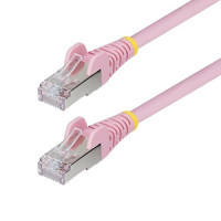 Startech NLPN-50F-CAT6A-PATCH 50FT PINK CAT6A ETHERNET CABLE, SNAGLESS RJ45, 10G, 100W POE, S/FTP, LSZH, 27AWG