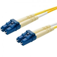 Monoprice 46032 MONOPRICE SINGLE-MODE FIBER OPTIC CABLE - LC-LC UL 3MM 9/125 OFNR DUPLEX YELLOW