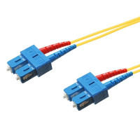 Monoprice 46036 MONOPRICE SINGLE-MODE FIBER OPTIC CABLE - LC-LC UL 2MM 9/125 OFNR DUPLEX YELLOW