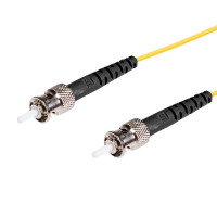 Monoprice 46129 MONOPRICE SINGLE-MODE FIBER OPTIC CABLE - ST-ST UL 3MM 9/125 OFNR SIMPLEX YELLOW