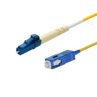 Monoprice 46144 MONOPRICE SINGLE-MODE FIBER OPTIC CABLE - LC-SC UL 3MM 9/125 OFNR SIMPLEX YELLOW