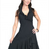 Scully Female Ruffled Halter Cantina Dress- Black - Small