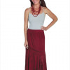 Scully Honey Creek Ladies Skirt - Burgundy- Small