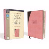 Zondervan NIV Premium Gift Bible Leathersoft - Comfort Print, Pink & Chocolate