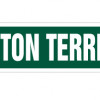 SignMission 6 x 24 in. Boston Terrier Street Sign - Pet Dog Owner Puppy Breeder