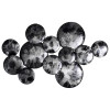 Empire Art Direct -R Obsidian Hand Painted Etched Metal Wall Sculpture