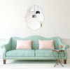 Empire Art Direct Frameless Beveled Oblong Scalloped Wall Mirror