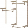 Knape & Vogt 4 ft. Closet Culture Kit, Champagne Nickel