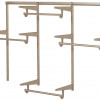 Knape & Vogt 6 ft. Closet Culture Kit, Champagne Nickel