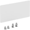 Lorell 36 x 15.8 in. Fortress Educators Desk Modesty Panel Clear