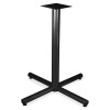 Lorell 32 x 40.75 in. Base - X-shaped Base Tubular Steel - Black