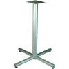 Lorell Bistro-Height X-Leg Table Base Metallic Silver - 36 x 40.75 in.