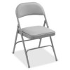 Lorell Padded Seat Folding Chairs Black - 29.5 x 2 x 23.3 in.