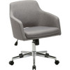 Lorell 24.6 x 24.6 x 34.9 in. Mid Century Modern Low Back Task Chair Gray