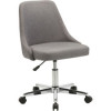 Lorell 22.5 x 24.4 x 31.5 in. Resi Gray Fabric Armless Low Back Chair Gray