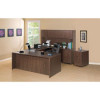 Lorell Walnut Laminate Office Suite Desking Box Drawers