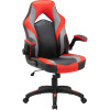 Lorell High-Back Gaming Chair, Red & Black