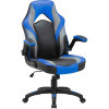 Lorell High-Back Gaming Chair, Blue & Black