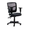 Lorell Managerial Mid-Back Chair- Mesh- 27-.50in.x27-.50in.x40-.50in.- Black