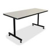 Lorell 24 x 48 in. Activity Tabletop - Gray & Red