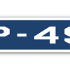 SignMission 4 x 18 in. Air Force Aircraft Military Street Sign - P-49