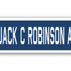 SignMission 4 x 18 in. A-16 Street Sign - USS Jack APD
