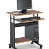 Safco MUV 28 Inch Wide Adjustable Height Workstation in Cherry