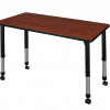 Regency Kee 48 x 24 in. Cherry Height Adjustable Mobile Classroom Table