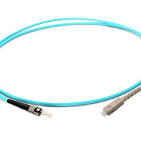 Monoprice 46458 MONOPRICE MULTI-MODE OM3 FIBER OPTIC CABLE - ST-SC UL 3MM 50/125 OFNR SIMPLEX AQ