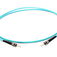 Monoprice 46462 MONOPRICE MULTI-MODE OM3 FIBER OPTIC CABLE - ST/ST UL 3MM 50/125 OFNR SIMPLEX AQ