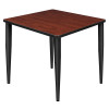 Regency 30 in. Kahlo Square Tapered Leg Table, Cherry & Black